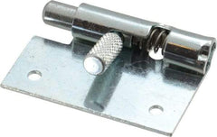 Made in USA - 1-3/4" Long x 1" Wide x 0.05" Thick, Un-Hinge - Steel, Zinc Plated Finish - Apex Tool & Supply