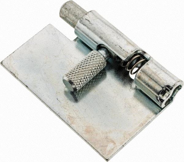 Made in USA - 1-3/4" Long x 1" Wide x 0.05" Thick, Un-Hinge - Steel, Zinc Plated Finish - Apex Tool & Supply