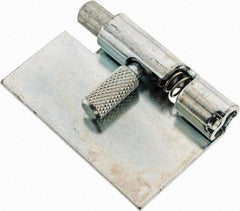 Made in USA - 1-3/4" Long x 1" Wide x 0.05" Thick, Un-Hinge - Steel, Zinc Plated Finish - Apex Tool & Supply