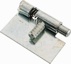 Made in USA - 1-3/4" Long x 1" Wide x 0.05" Thick, Un-Hinge - Steel, Zinc Plated Finish - Apex Tool & Supply