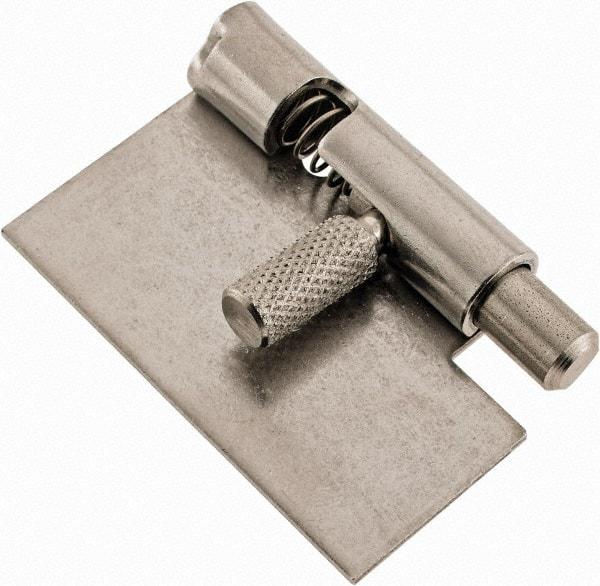 Made in USA - 1-3/4" Long x 1" Wide x 0.05" Thick, Un-Hinge - Stainless Steel - Apex Tool & Supply