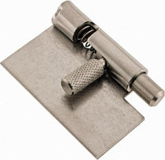 Made in USA - 1-3/4" Long x 1" Wide x 0.05" Thick, Un-Hinge - Stainless Steel - Apex Tool & Supply