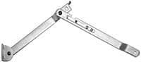 Value Collection - 15" OAL x 1-1/4" Wide Steel Table Leg Support - 0.146" Thick, Zinc Finish, Right Hand Side - Apex Tool & Supply