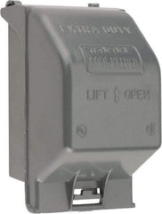 Thomas & Betts - Electrical Outlet Box Aluminum Receptacle Cover - Includes Gasket & Screw - Apex Tool & Supply