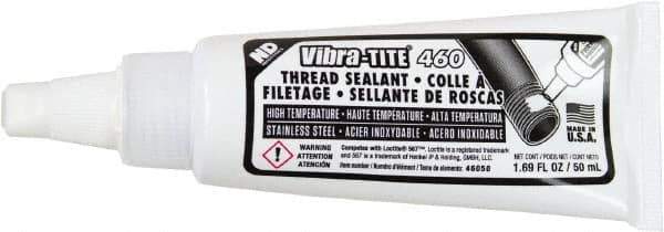 Vibra-Tite - 50 mL Tube White Joint Sealant - -65 to 400°F Operating Temp, 60 hr Full Cure Time, Series 460 - Apex Tool & Supply