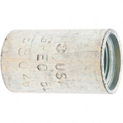 Made in USA - Class 300, 3/4" Galvanized Pipe Coupling - Threaded, Steel - Apex Tool & Supply