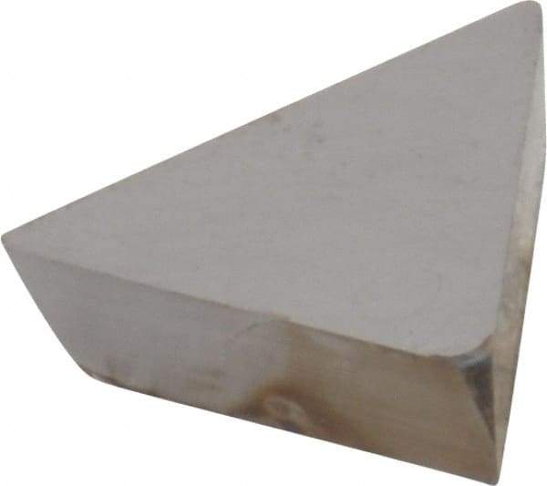 Interstate - TPG221 Grade I22 Carbide Turning Insert - 60° Triangle, 1/4" Inscr Circle, 1/8" Thick, 1/64" Corner Radius - Apex Tool & Supply