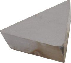Interstate - TPG221 Grade I22 Carbide Turning Insert - 60° Triangle, 1/4" Inscr Circle, 1/8" Thick, 1/64" Corner Radius - Apex Tool & Supply