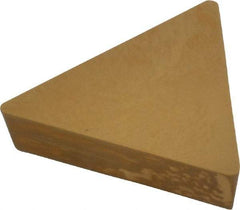 Interstate - TPG432 Grade TCN55 Carbide Turning Insert - TiC/TiN Finish, 60° Triangle, 1/2" Inscr Circle, 3/16" Thick, 1/32" Corner Radius - Apex Tool & Supply