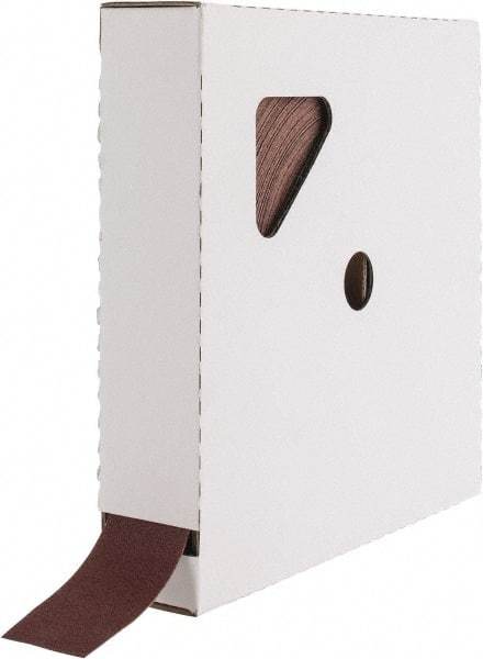 Tru-Maxx - 1-1/2" x 50 Yd 120 Grit Aluminum Oxide Cloth Roll - Fine Grade, J Weighted Backing - Apex Tool & Supply