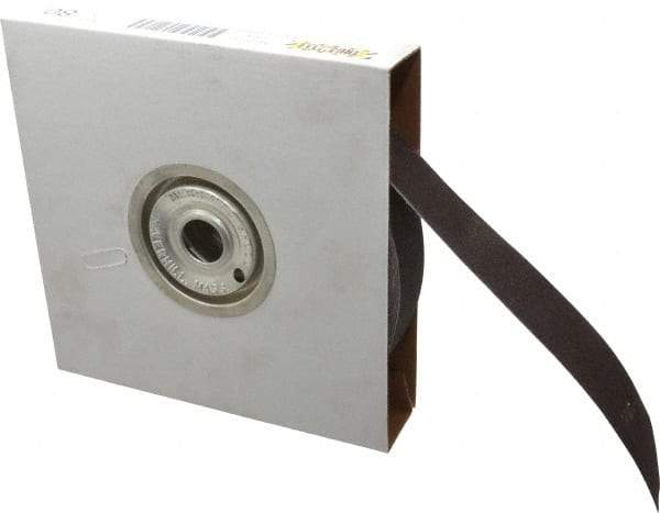 Tru-Maxx - 1-1/2" x 50 Yd 80 Grit Aluminum Oxide Cloth Roll - Medium Grade, J Weighted Backing - Apex Tool & Supply