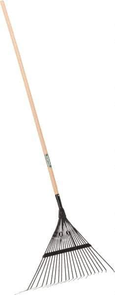 UnionTools - Landscape Rake with 48" Straight Wood Handle - 23" Blade Width, 22 Tines, 22" Tine Length - Apex Tool & Supply
