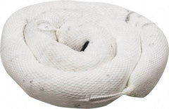 PRO-SAFE - 36 Gal, 10' Long, 5" Diam, Polypropylene Boom - Oil Only, White - Apex Tool & Supply