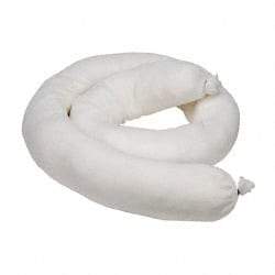 PRO-SAFE - 14 Gal, 4' Long, 3" Diam, Polypropylene Sock - Oil Only, White - Apex Tool & Supply