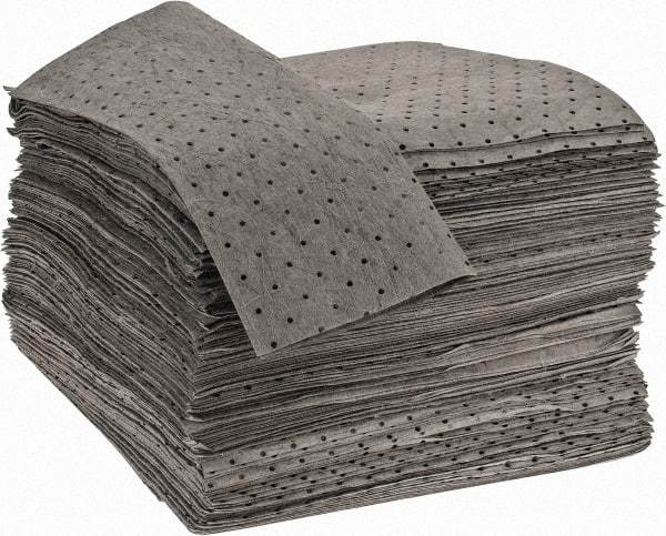 PRO-SAFE - 44 Gal Capacity per Package, Universal Pad - 17" Long x 15" Wide, Gray, Polypropylene - Apex Tool & Supply