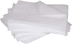 PRO-SAFE - 32 Gal Capacity per Package, Oil Only Pad - 17" Long x 15" Wide, White, Polypropylene - Apex Tool & Supply