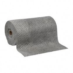PRO-SAFE - 61 Gal Capacity per Package, Universal Roll - 150' Long x 30" Wide, Gray, Polypropylene - Apex Tool & Supply