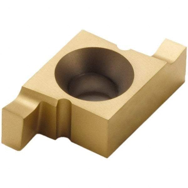 Seco - 13914NR FG Grade CP500, 0.139" Cutting Width Carbide Grooving Insert - 0.139" Max Depth of Cut, Right Hand, TiAlN/TiN Finish - Apex Tool & Supply