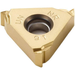 Seco - 16NR Internal Right Hand 14 UN Laydown Threading Insert - Grade CP500, TiAlN/TiN Coated Carbide - Apex Tool & Supply