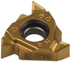 Seco - 16NR Internal Right Hand 14-8 Partial Profile 60° Laydown Threading Insert - Grade CP500, TiAlN/TiN Coated Carbide - Apex Tool & Supply