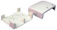 Wiremold - 3-3/4 Inch Long x 5 Inch Wide x 2 Inch High, Rectangular Raceway Box - Ivory, For Use with ECLIPSE PDB2 Series Raceways - Apex Tool & Supply