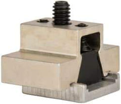 Mitee-Bite - 1,500 Lb Holding Force Single T-Slot Machinable Wedge Clamp - 1-1/2" Wide x 0.632" Deep x 3/4" High Base, 10.8 Lb/Ft Torque, 1/4-20 Screw Thread - Apex Tool & Supply