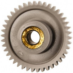 Made in USA - 32 Pitch, 1-5/16" Pitch Diam, 1-3/8" OD, 42 Tooth Spur Gear - 3/16" Face Width, 1/2" Bore Diam, 39/64" Hub Diam, 20° Pressure Angle, Acetal - Apex Tool & Supply