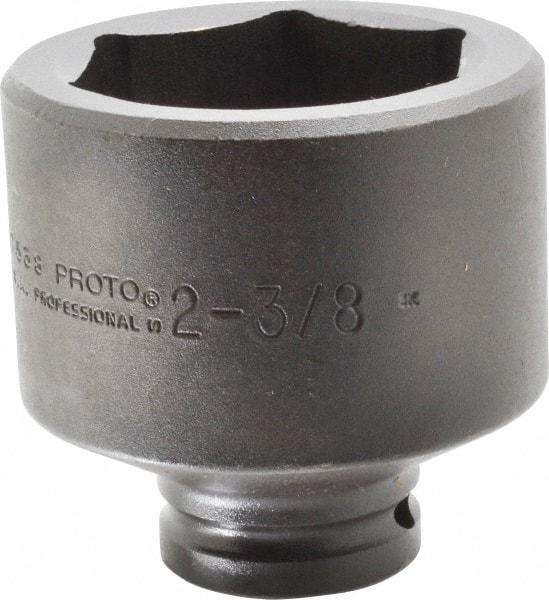 Proto - 3/4" Drive 2-3/8" Standard Impact Socket - 6 Points, 3-3/8" OAL - Apex Tool & Supply