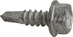 Buildex - #10, Hex Washer Head, Hex Drive, 5/8" Length Under Head, #3 Point, Self Drilling Screw - Steel - Apex Tool & Supply