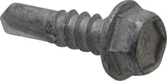 Buildex - #12, Hex Washer Head, Hex Drive, 3/4" Length Under Head, #3 Point, Self Drilling Screw - Steel - Apex Tool & Supply