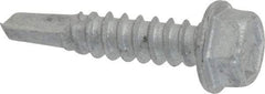 Buildex - #12, Hex Washer Head, Hex Drive, 1" Length Under Head, #3 Point, Self Drilling Screw - Steel - Apex Tool & Supply
