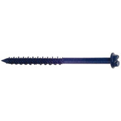 Red Head - 3/16" Diam, 3-1/4" Length Under Head, Hex Drive, Concrete Screw & Masonry Fastener - Apex Tool & Supply