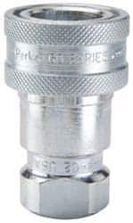 Parker - 7/16-20 SAE ORB Steel Hydraulic Hose Female Straight Thread Coupler - 5,000 psi - Apex Tool & Supply