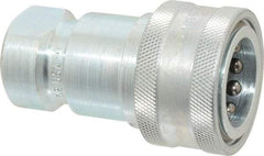Parker - 3/4 NPTF Steel Hydraulic Hose Female Pipe Thread Coupler - 2,500 psi - Apex Tool & Supply