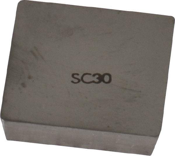 Interstate - SPG632 Grade I55 Carbide Turning Insert - Uncoated, 90° Square, 3/4" Inscr Circle, 3/16" Thick, 1/32" Corner Radius - Apex Tool & Supply