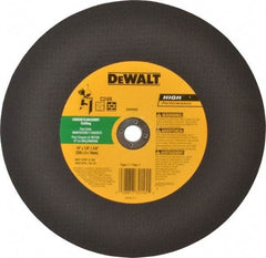 DeWALT - 10" 24 Grit Silicon Carbide Cutoff Wheel - 1/8" Thick, 5/8" Arbor, 6,100 Max RPM, Use with Stationary Tools - Apex Tool & Supply