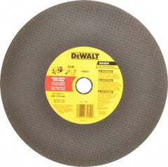 DeWALT - 12" Aluminum Oxide Cutoff Wheel - 1/8" Thick, 1" Arbor, 6,400 Max RPM, Use with Circular Saws - Apex Tool & Supply