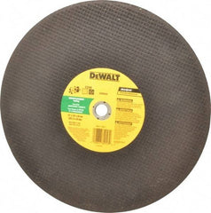 DeWALT - 14" Silicon Carbide Cutoff Wheel - 1/8" Thick, 20mm Arbor, 5,500 Max RPM, Use with Circular Saws - Apex Tool & Supply