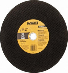 DeWALT - 12" Silicon Carbide Cutoff Wheel - 5/32" Thick, 1" Arbor, 6,400 Max RPM, Use with Circular Saws - Apex Tool & Supply