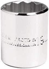 Proto - 3/8" Drive, Standard Hand Socket - 12 Points, 1-3/8" OAL, Chrome Vanadium, Chrome Finish - Apex Tool & Supply
