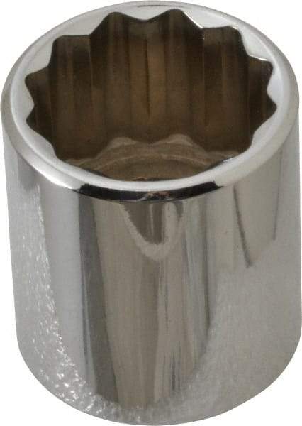 Proto - 3/8" Drive, Standard Hand Socket - 12 Points, 1-5/16" OAL, Chrome Vanadium, Chrome Finish - Apex Tool & Supply