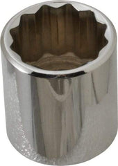 Proto - 3/8" Drive, Standard Hand Socket - 12 Points, 1-5/16" OAL, Chrome Vanadium, Chrome Finish - Apex Tool & Supply