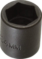 Proto - 1/4" Drive 14mm Standard Impact Socket - 6 Points, 7/8" OAL - Apex Tool & Supply