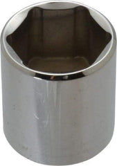 Proto - 3/8" Drive, Standard Hand Socket - 6 Points, 1-5/16" OAL, Chrome Vanadium, Chrome Finish - Apex Tool & Supply