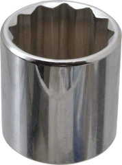 Proto - 3/8" Drive, Standard Hand Socket - 12 Points, 1-3/8" OAL, Chrome Vanadium, Chrome Finish - Apex Tool & Supply