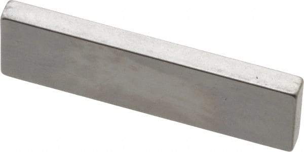 Mitutoyo - 0.101" Rectangular Steel Gage Block - Accuracy Grade AS-1, Includes Certificate of Inspection - Apex Tool & Supply