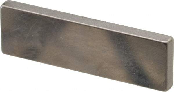 Mitutoyo - 0.103" Rectangular Steel Gage Block - Accuracy Grade AS-1, Includes Certificate of Inspection - Apex Tool & Supply