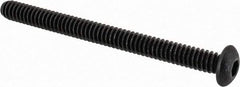 Value Collection - #10-24 UNC Hex Socket Drive, Button Screw - Alloy Steel, Black Oxide Finish, Fully Threaded, 2-1/4" Length Under Head - Apex Tool & Supply