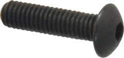 Value Collection - #8-36 UNF Hex Socket Drive, Button Screw - Alloy Steel, Black Oxide Finish, Fully Threaded, 5/8" Length Under Head - Apex Tool & Supply