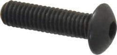 Value Collection - #8-36 UNF Hex Socket Drive, Button Screw - Alloy Steel, Black Oxide Finish, Fully Threaded, 5/8" Length Under Head - Apex Tool & Supply